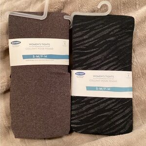 Old Navy Women's Opaque Tights in Black and Brown